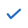 Blue checkmark icon