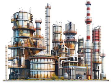 Industrial plant illustration